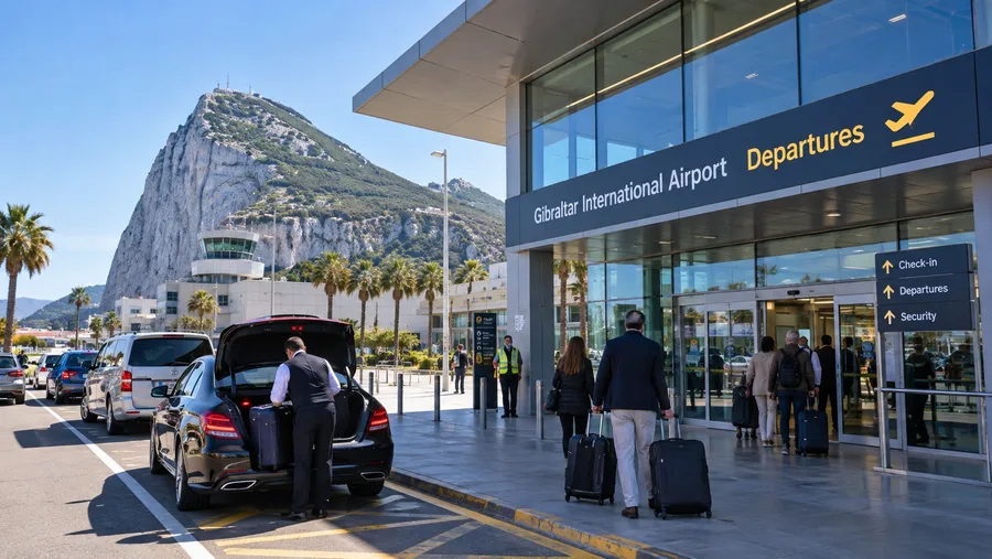 Gibraltar Airport Departures: Drop-Off, Check-In and Security
