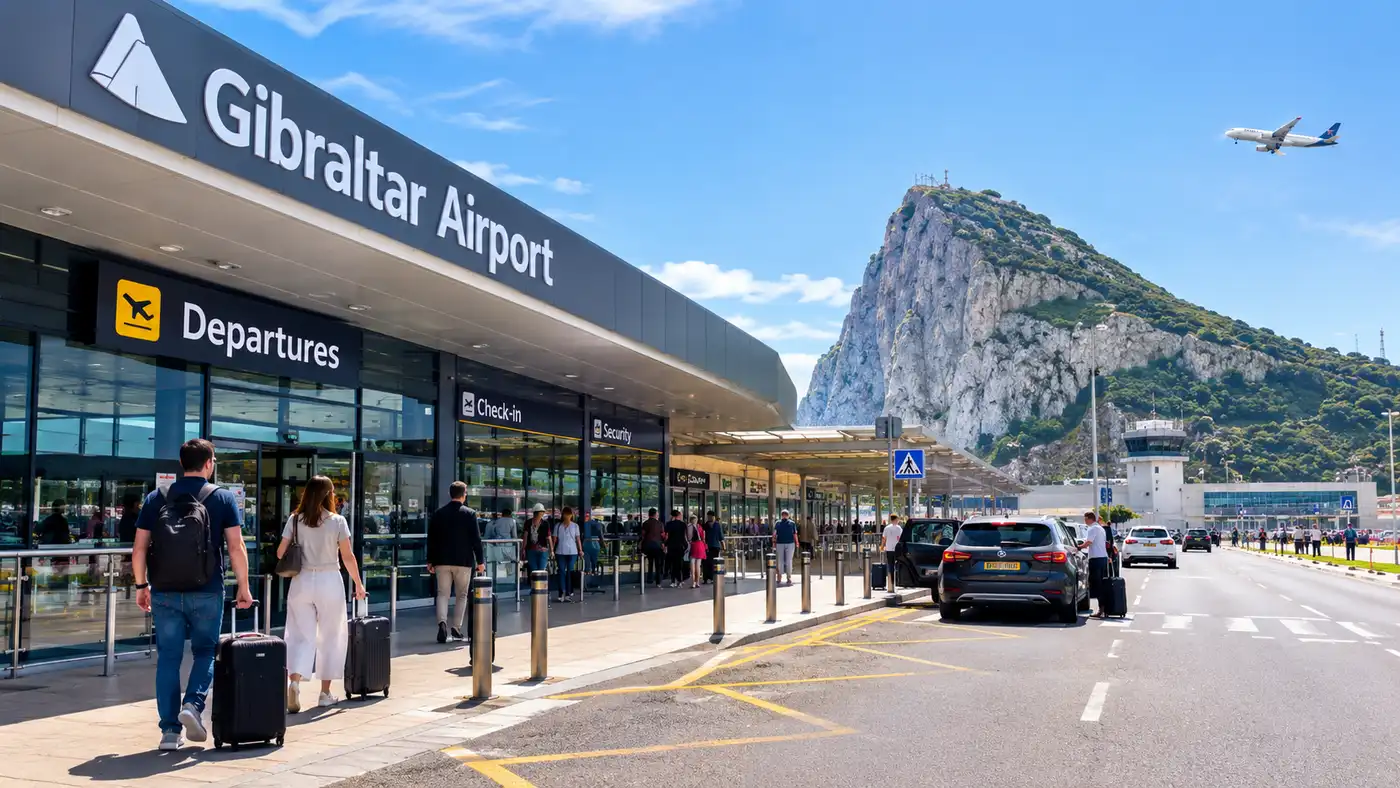 Gibraltar Airport Departures: Drop-Off, Check-In and Security